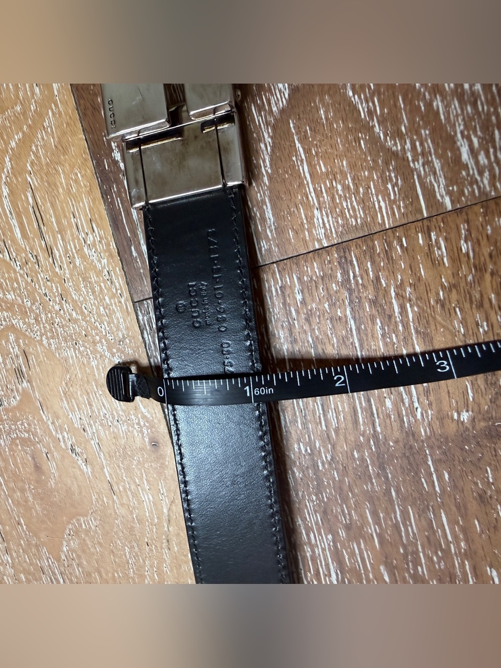 Gucci Reversible Brown Black Leather Belt w/ Silver G Buckle Women’s Small 75.30 - Picture 11 of 11